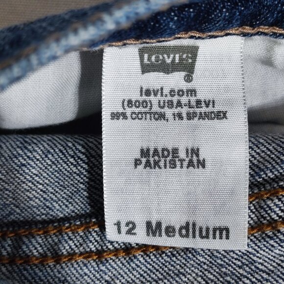 Vintage Levi's 515 jeans women's sz 12 denim blue colour boot cut cowgirl denim - Picture 7 of 15